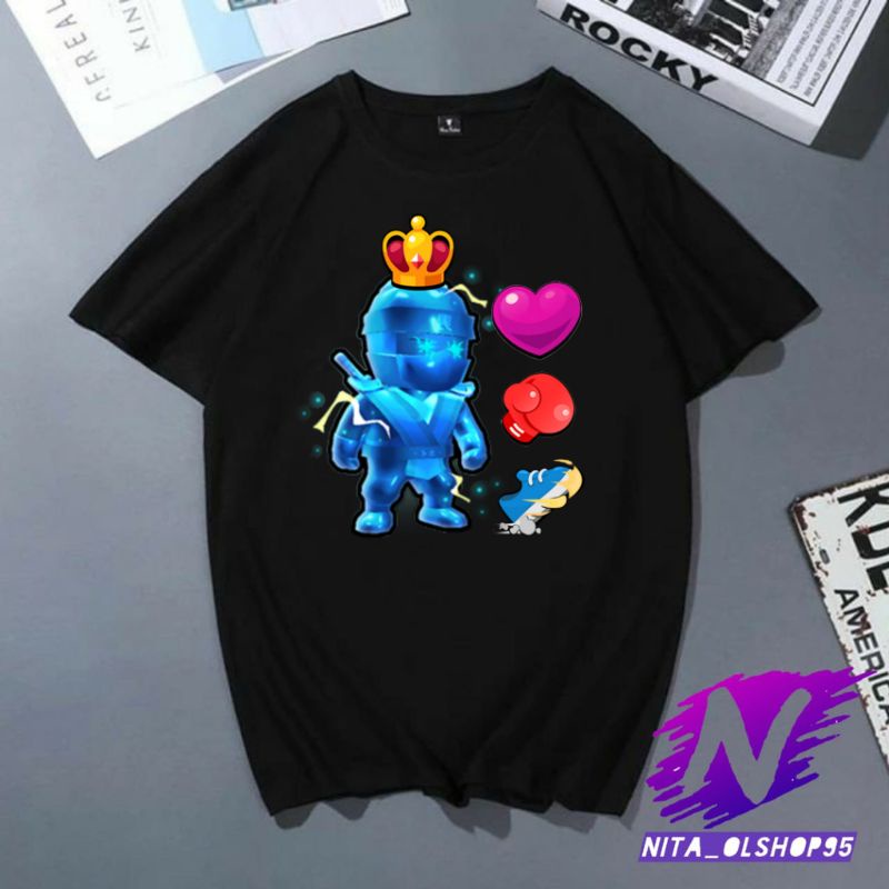 baju anak stumble guys kaos stumble guys ninja elektro