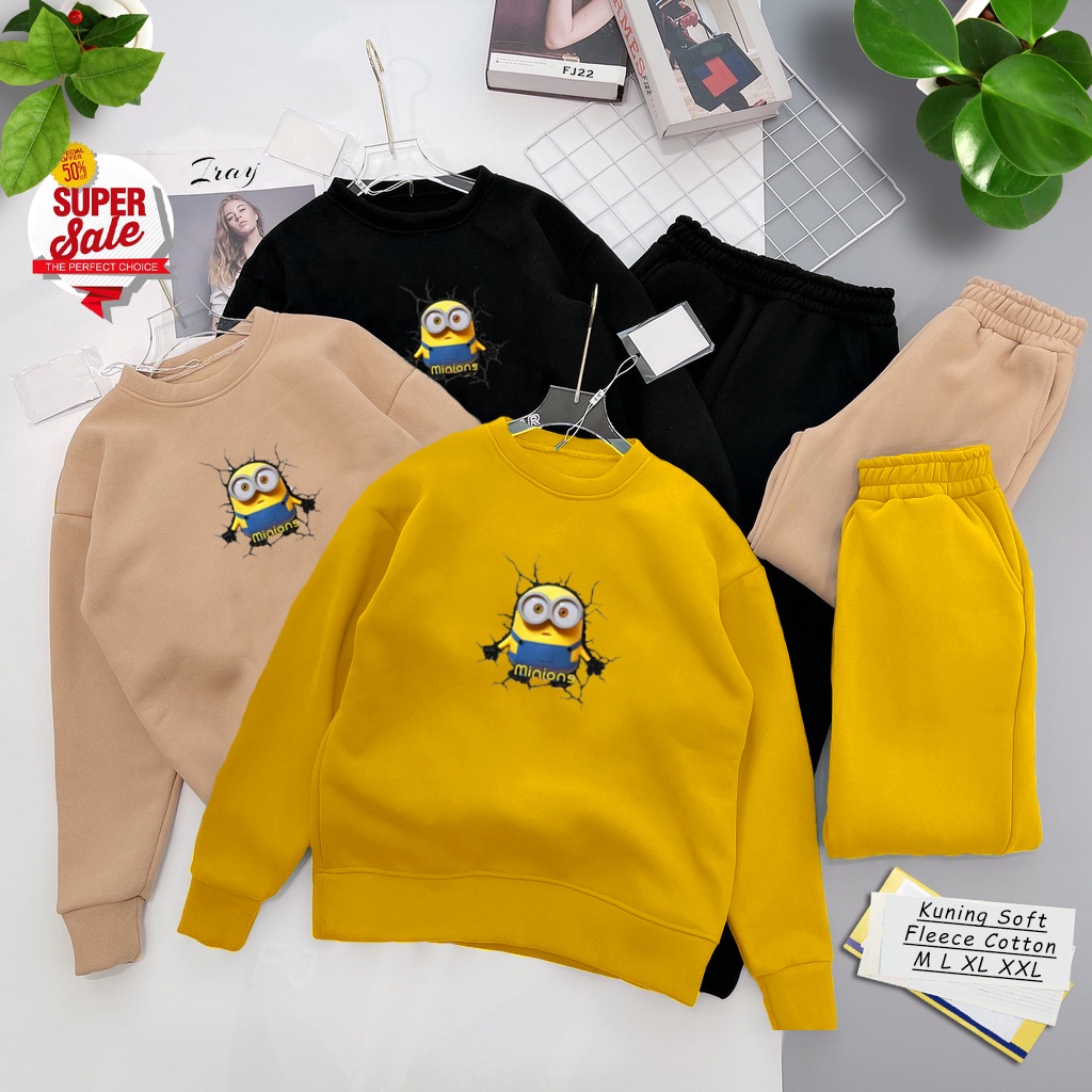 🅳🅵 Sweater Minion | Sweter Pria &amp; Wanita | Dhea Fashion