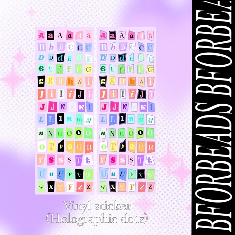 

[BFORBEADS] alphabet sticker ver.2