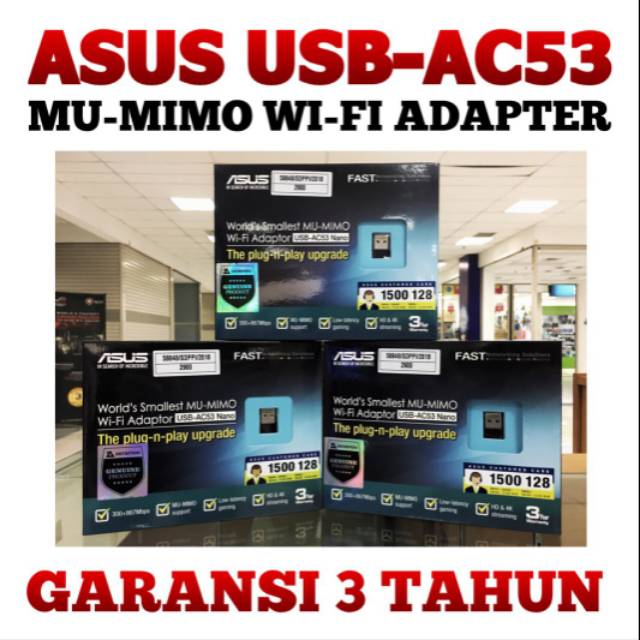 ASUS USB-AC53 MU-MIMO WI-FI ADAPTER