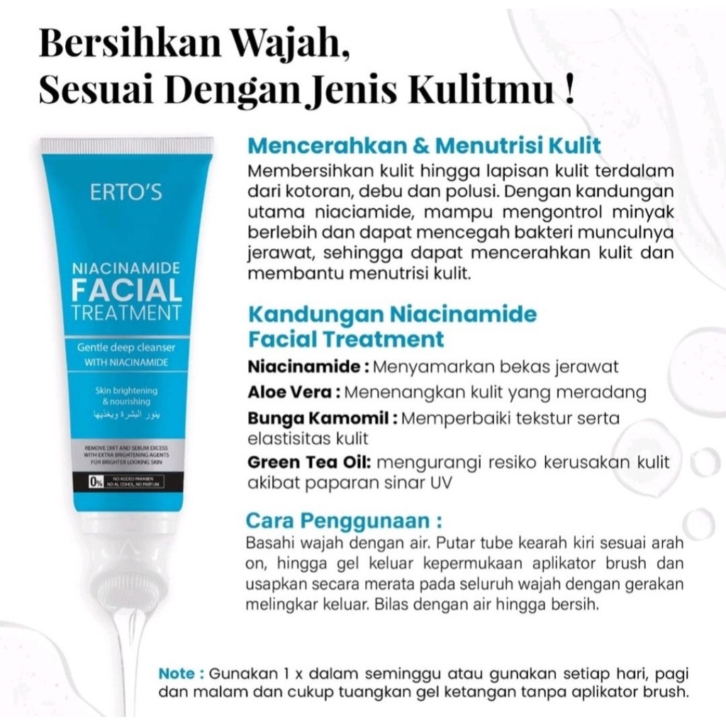 NEW ERTOS FACIAL TREATMENT ORIGINAL PERAWATAN KECANTIKAN WAJAH BPOM