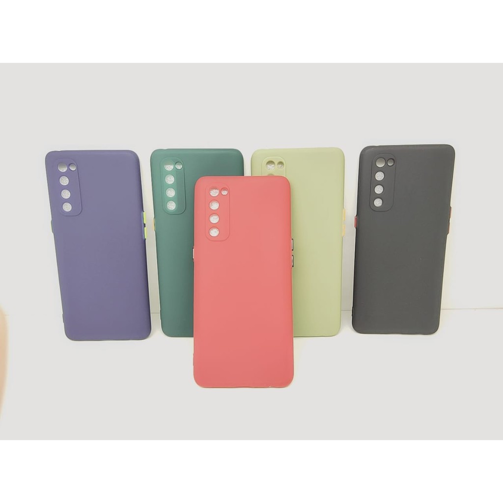 SMPC TPU Candy Oppo Reno4 Pro 6.5 inch SoftCase Macaron Protection Camera Tombol Warna