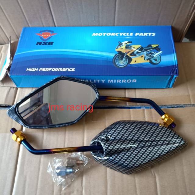 Kaca spion carbon model yamaha  jupiter z dan mx 2 tone