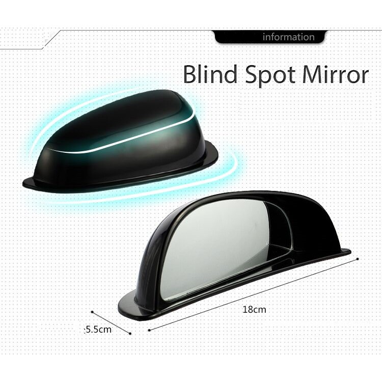 Spion Pintu Tambahan Blind Spot Mobil | Kaca Samping  Baris Tengah