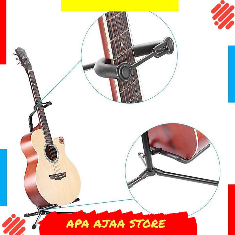 Terbaru ! TaffSTUDIO Stand Gitar Long Neck - HK00433