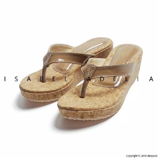 Isabel Adelia Sofia Sandal Wedges Sandal Wanita Cantik Murah