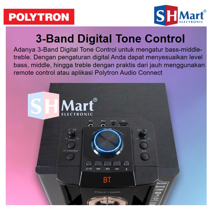 SPEAKER AKTIF POLYTRON BLUETOOTH XBR PAS-8E28 / PAS8E28 / PAS 8E28 (MEDAN)