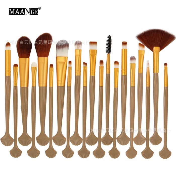 (BOW) Maange shell makeup brush 20pcs kuas kosmetik