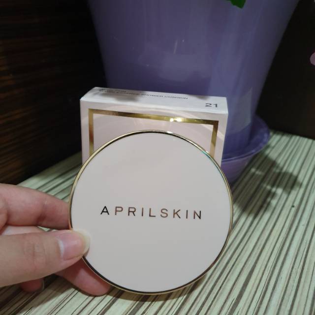 aprilskin magic essence shower cushion ORIGINAL 100%