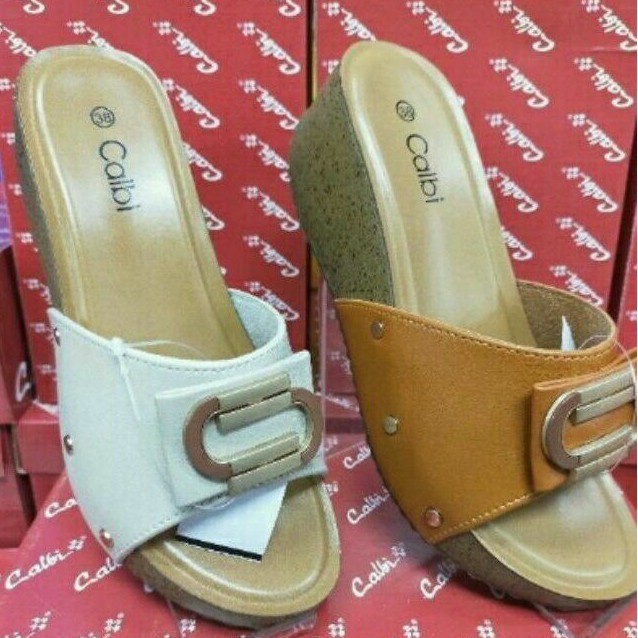 calbi sandal wanita sandal wedges premium