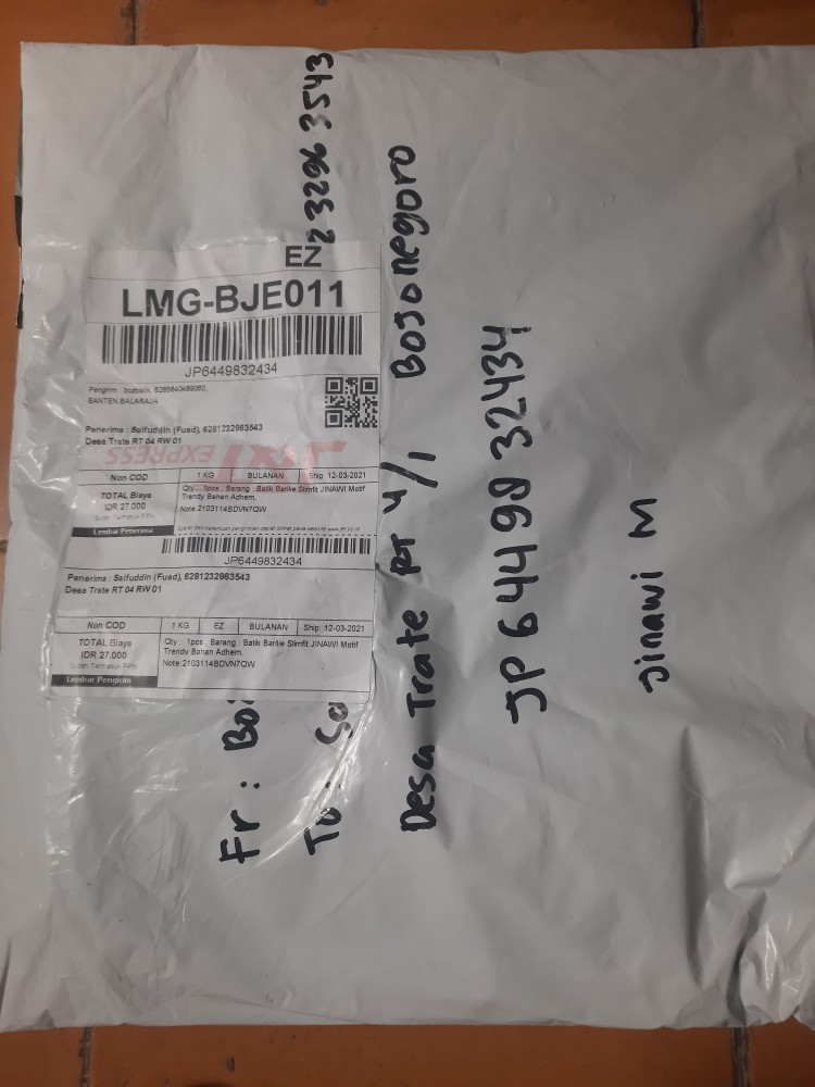 Kemeja Batik Pria Lengan Panjang Slimfit Barilie Asmobakti Motif Trendy Bahan Adhem