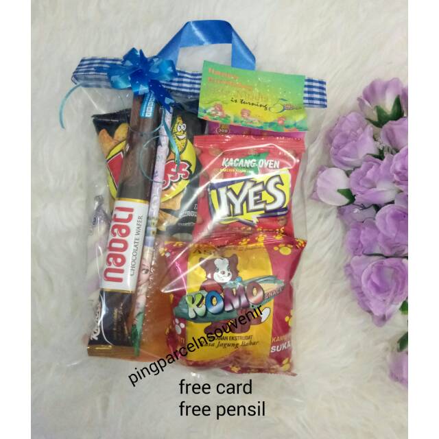 

Snack ultah murah free pensil paket goodie bag ulang tahun anak