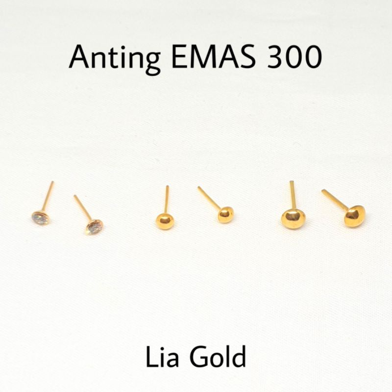 Anting Giwang Anak &amp; Dewasa EMAS ASLI Kadar 300 / 6k ( TOKO MAS LIA GOLD BEKASI )