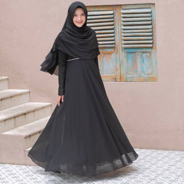 Sarah dan azzarah dress by glizhijab original gamis home syari
