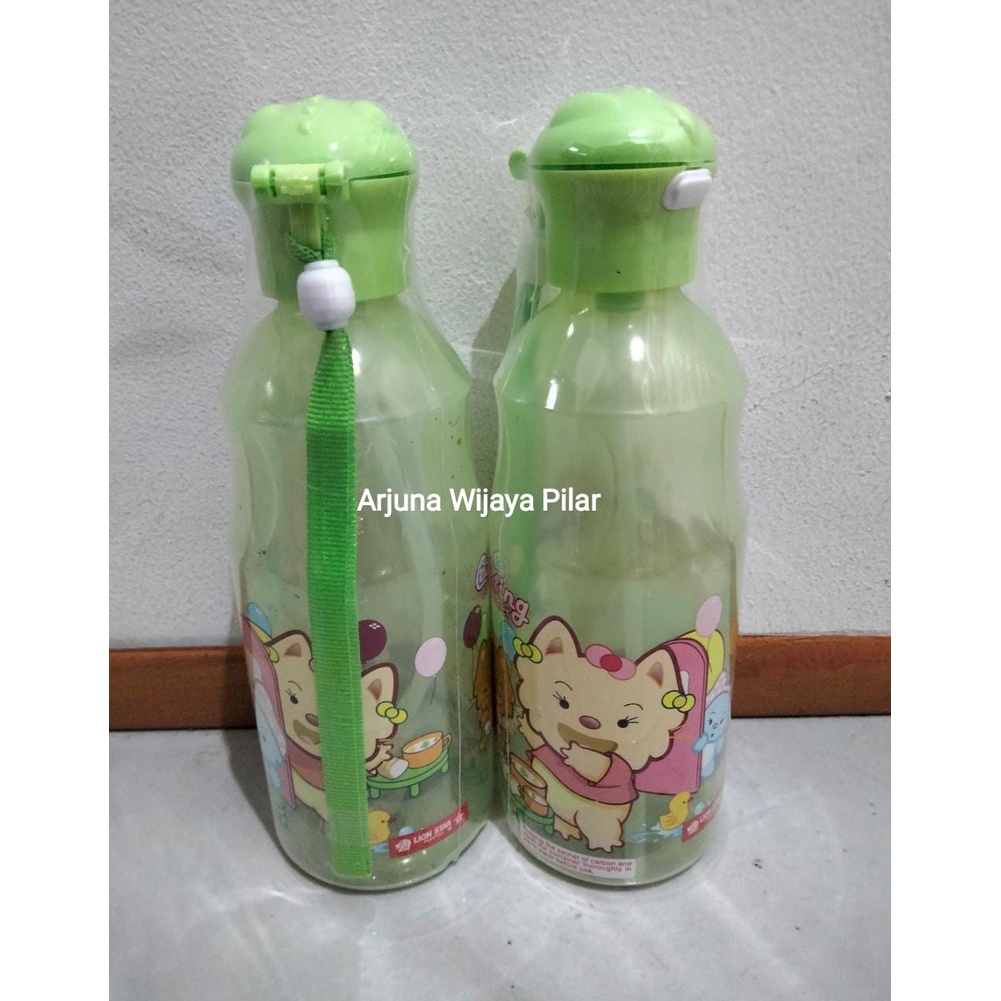 Botol Plastik Sedotan Tynnos Bottle 450ml NN-61 Lion Star Tempat Minum Air Putih Botol Susu Balita +Bubblewrap