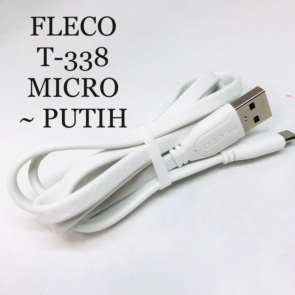 1PCS~KABEL DATA FLECO T338 T-338 MICRO/IPH/TYPE-C 2.4A 1METER