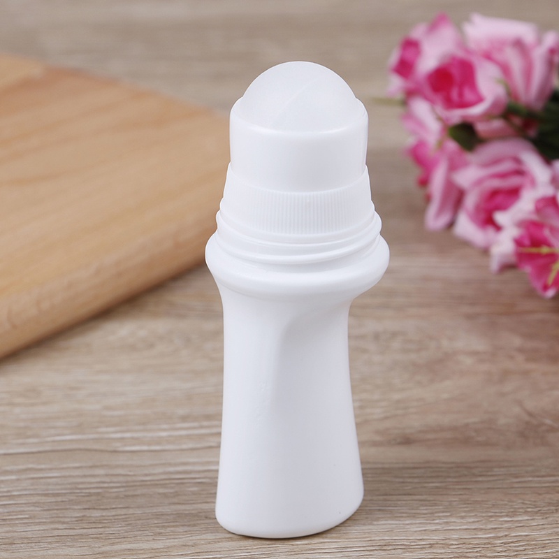 5pcs 30ml Bola Roller Parfum Bahan Plastik Warna Putih