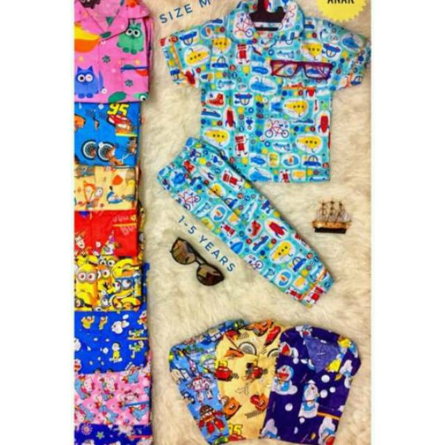 Piyama Anak || Piyama katun catra || Harga konveksi