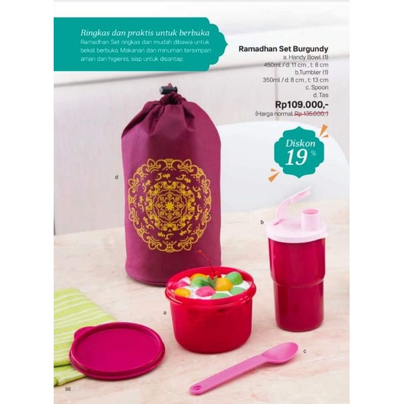 Tupperware - tempat bekal Ramadhan Set 1 set