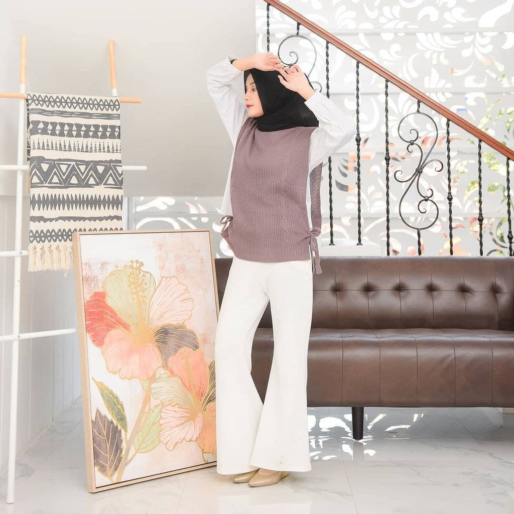 Nara Grosir - Cable You Vest l Sweater Polos l Sweater Pria dan Wanita