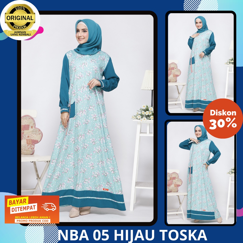 BIG SALE 2022 / BAJU GAMIS WANITA / BAJU GAMIS NIBRAS PROMO / PROMO NIBRAS TERBARU / NIBRAS NBA 05 H