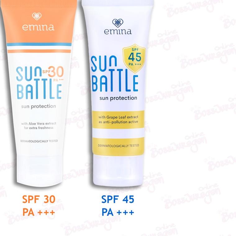 ✦ (BOSS) EMINA Sunscreen - Emina Sun Battle Sun Protection SPF30 SPF45 60ml ☎