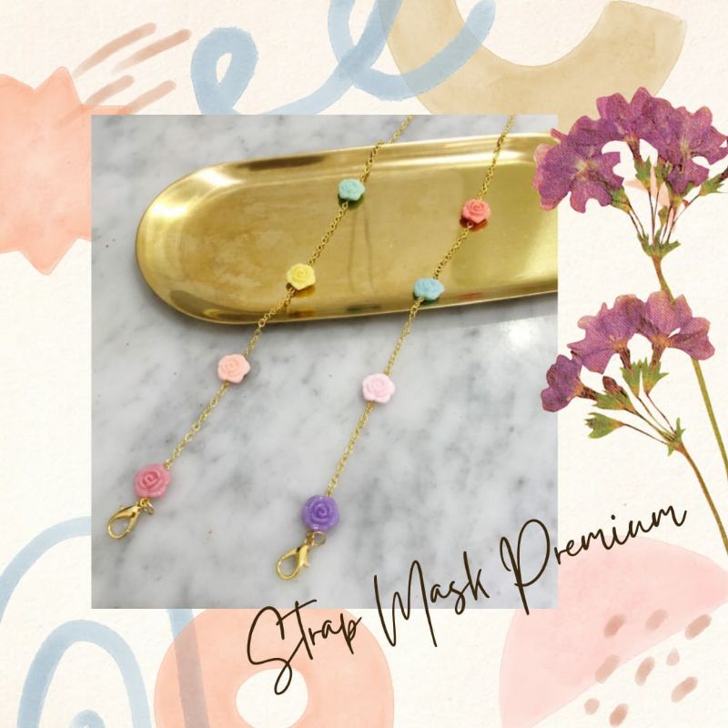 strap masker / rantai gold premium / kalung masker