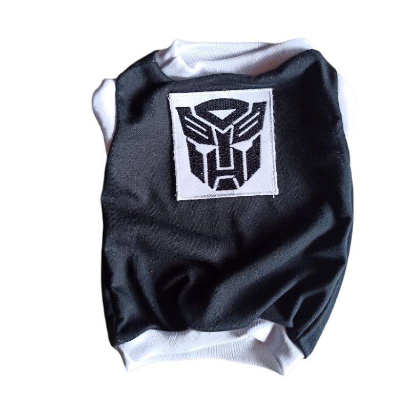 baju kucing bordir superhero transformer