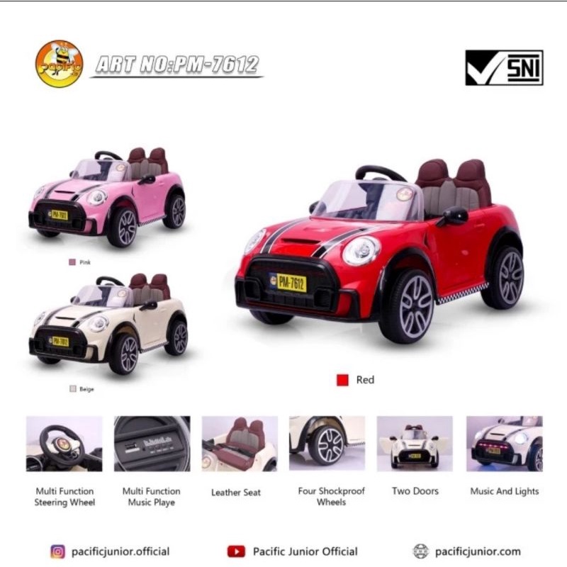 Mobil Aki Pasific Exotic Mini Cooper PM 7612 PM7612
