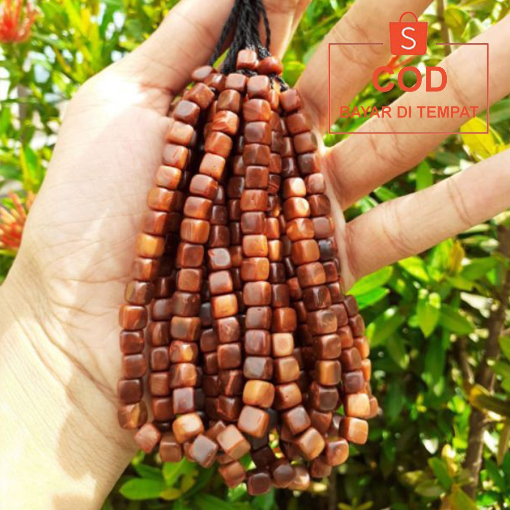 ✅COD Gelang Tasbih Kayu Kesehatan 33 Butir Koka Kaokah Kokka Kaukah Kaoka Kokah Model Dadu Couple Pria Wanita Cowok Cewek Asli Original