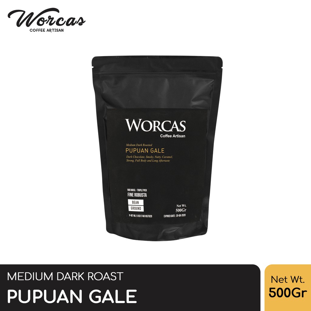 

WORCAS Kopi Fine Robusta Pupuan Gale 500 Gram - Medium Dark Roast
