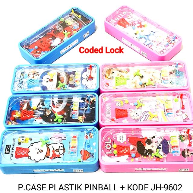 

KOTAK PENCIL PLASTIK PINBALL + CODED LOCK JH9602