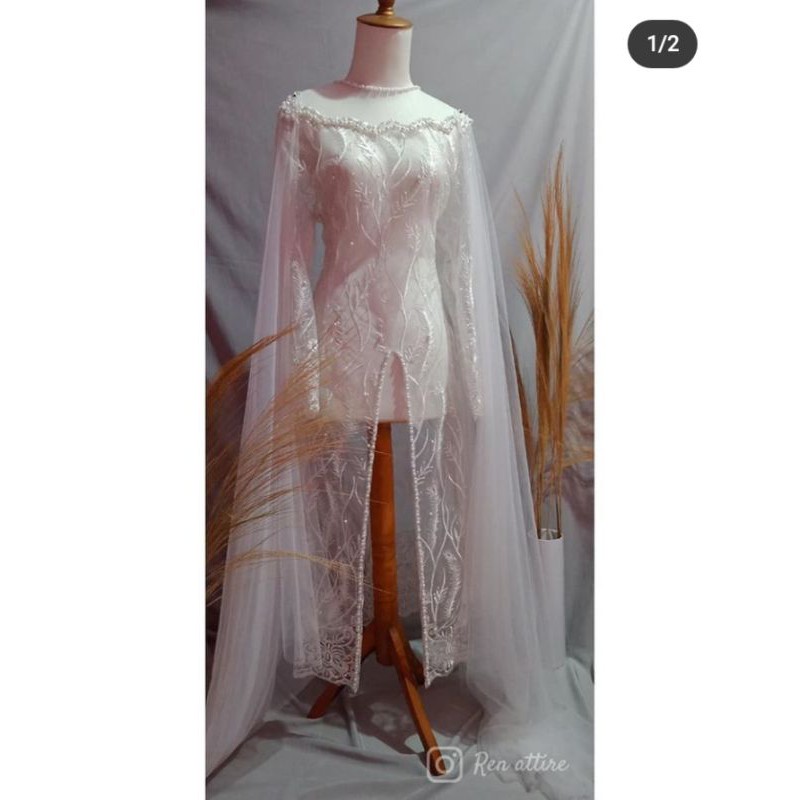 KEBAYA AKAD PAYET MUTIARA+ Sayap tile lepas pasang