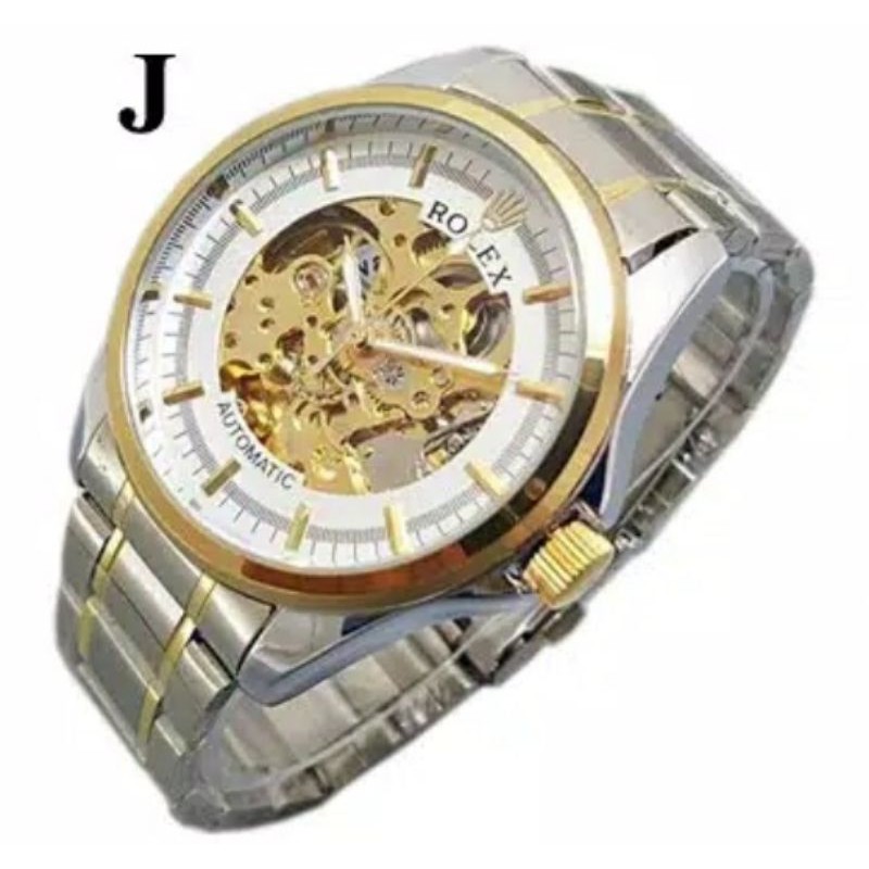 JAM PRIA OTOMATIS TANPA BATERAI