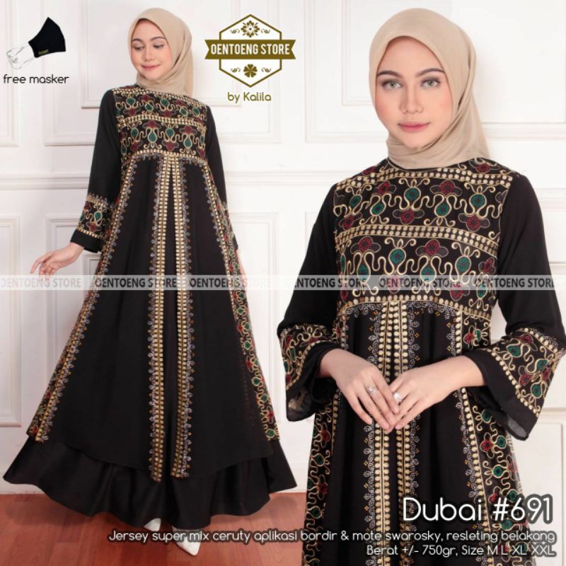 dubai 691 gamis abaya turkey dress