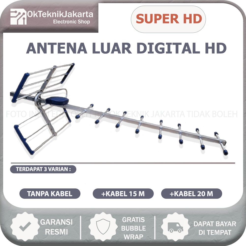 Antena TV Outdoor Digital Super HD One Booster DVB T2