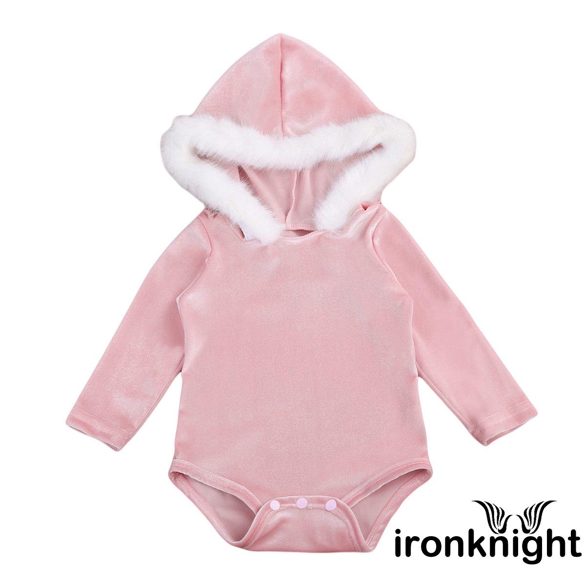 baby girl hooded onesie