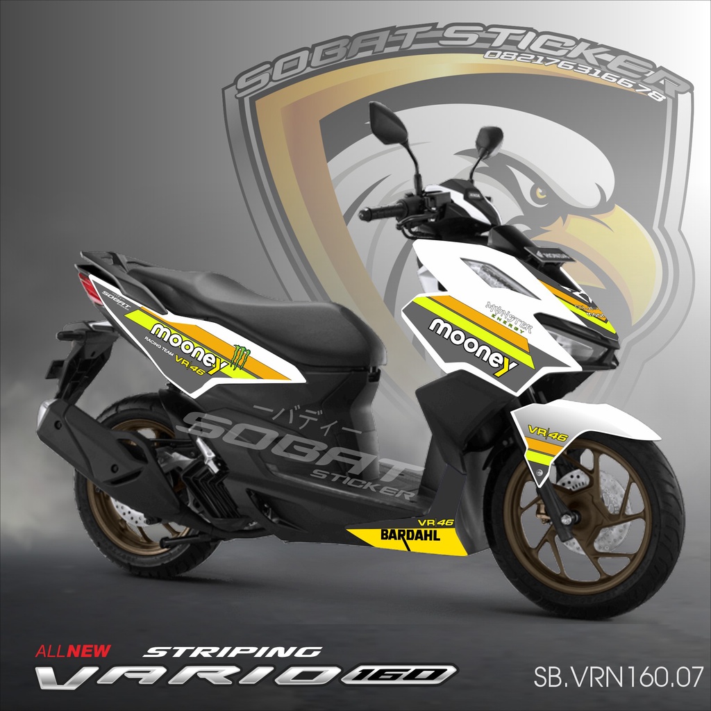 Striping Vario 160 2022 - Sticker Striping All New Vario 160 2022 Livery MOONEY