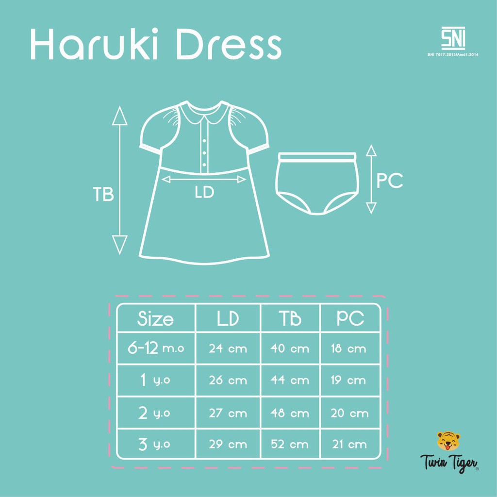 TWIN TIGER SAYURI DRESS /HARUKI DRESS / KAIYA / ANIKA MURAH FEBE DRESS DRESS ANAK EXTRA SOFT ROK ANAK 6 bln - 3 tahu