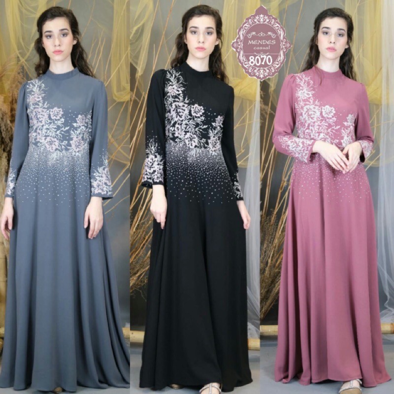 Baju Muslim Mendes Casual Dress Gamis Fashion