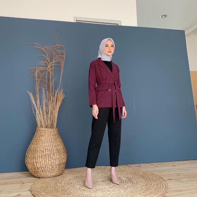 Victoria Blazer Gonegani Maroon M