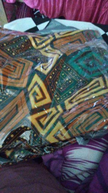 Tey-17 Batik Wanita Asj Sa Hrb026 Kenongo Kemeja Tosca Pendek