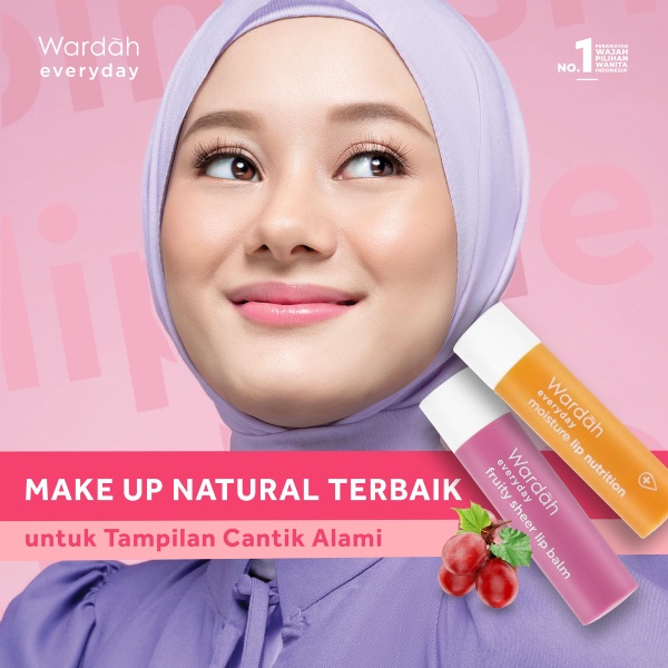 Wardah Everyday Fruity Sheer Lip Balm Wardah Lipbalm | Wardah Lip Nutrition | Pelembab Bibir Strawberry Grape Honey Greentea