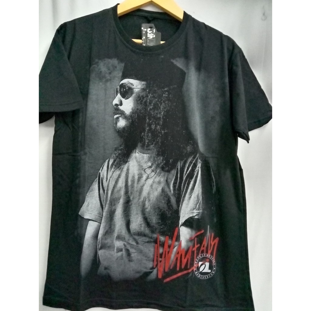 KAOS DISTRO HITAM IWAN FALS PECI UNTUK PRIA N WANITA