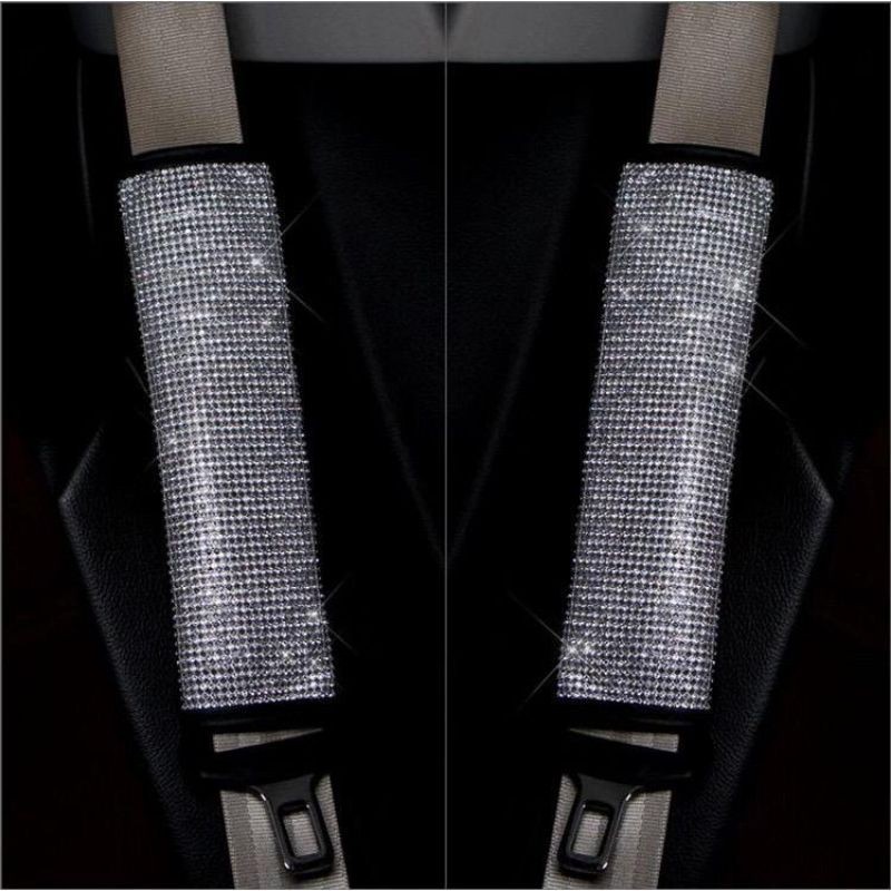 FULL BLING BLING CRYSTAL Sarung Cover Safety Belt Sabuk Pengaman 1set/pasang Premium Series