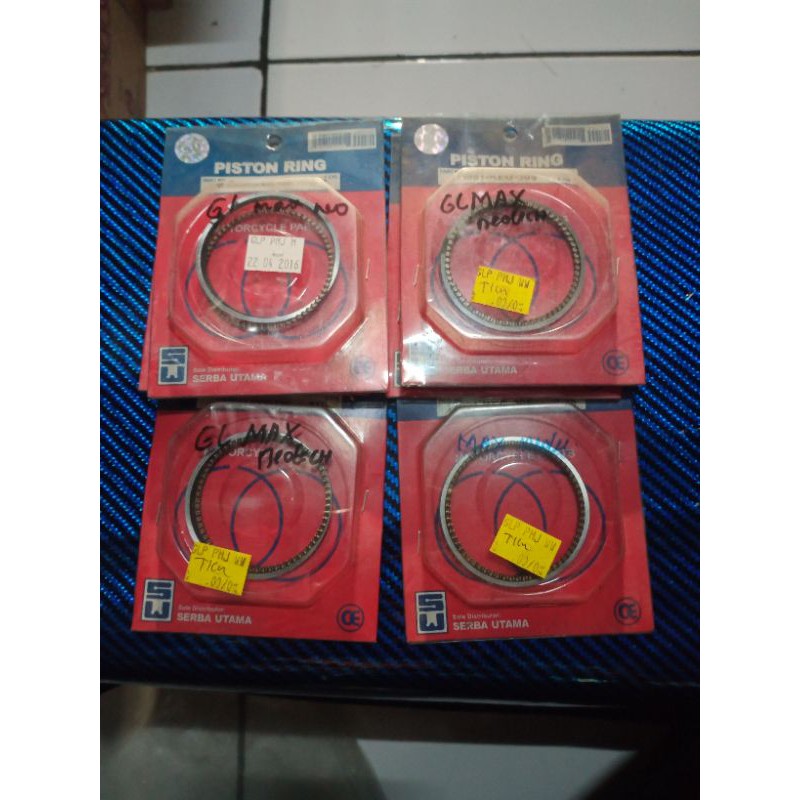 piston ring/ring seher gl max neotech,gl 125 merk sw