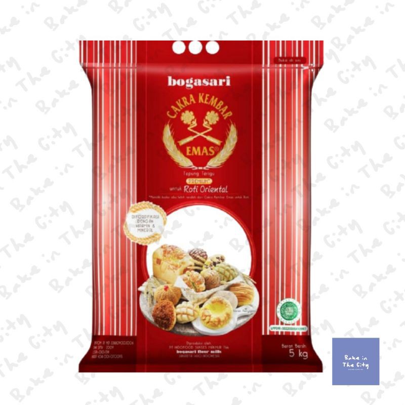 

Tepung Terigu Cakra Kembar Emas Oriental - 5kg