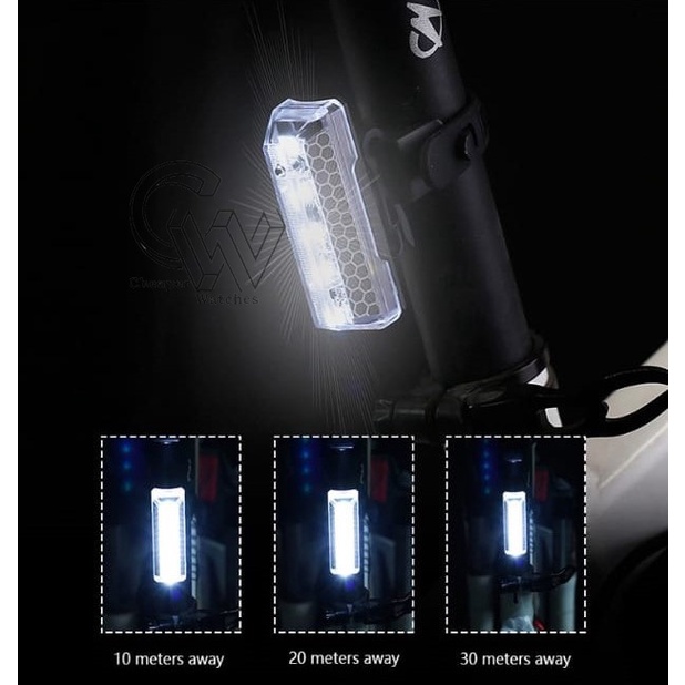 Cheaper-Lampu Sepeda LED BICYCLE TAIL LIGHT USB CHARGING TAILLIGHTS 120 LUMEN 240° VISIBLE