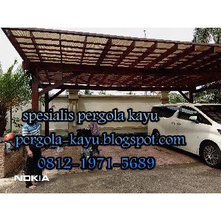 kanopi kayu atap policarbonate