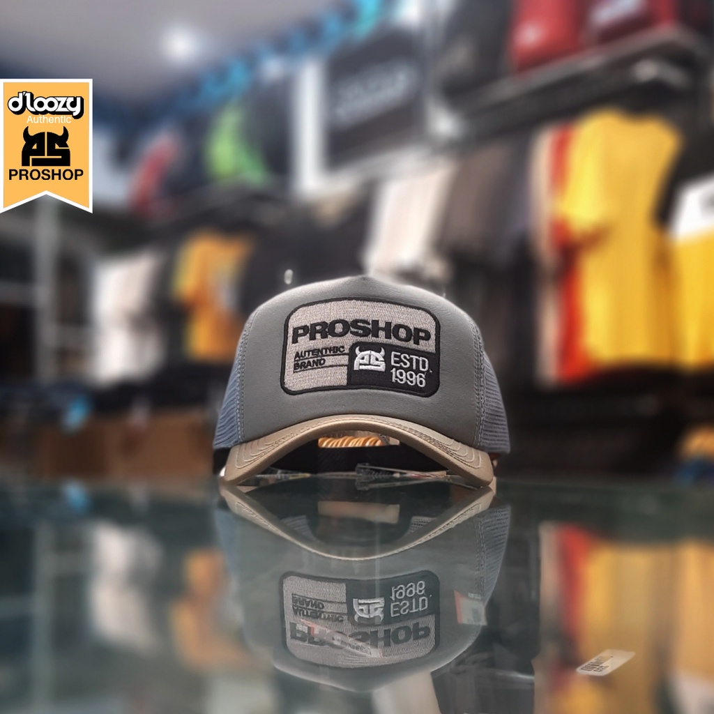 Proshop Topi Jaring Pria Hitam Orange PSX018